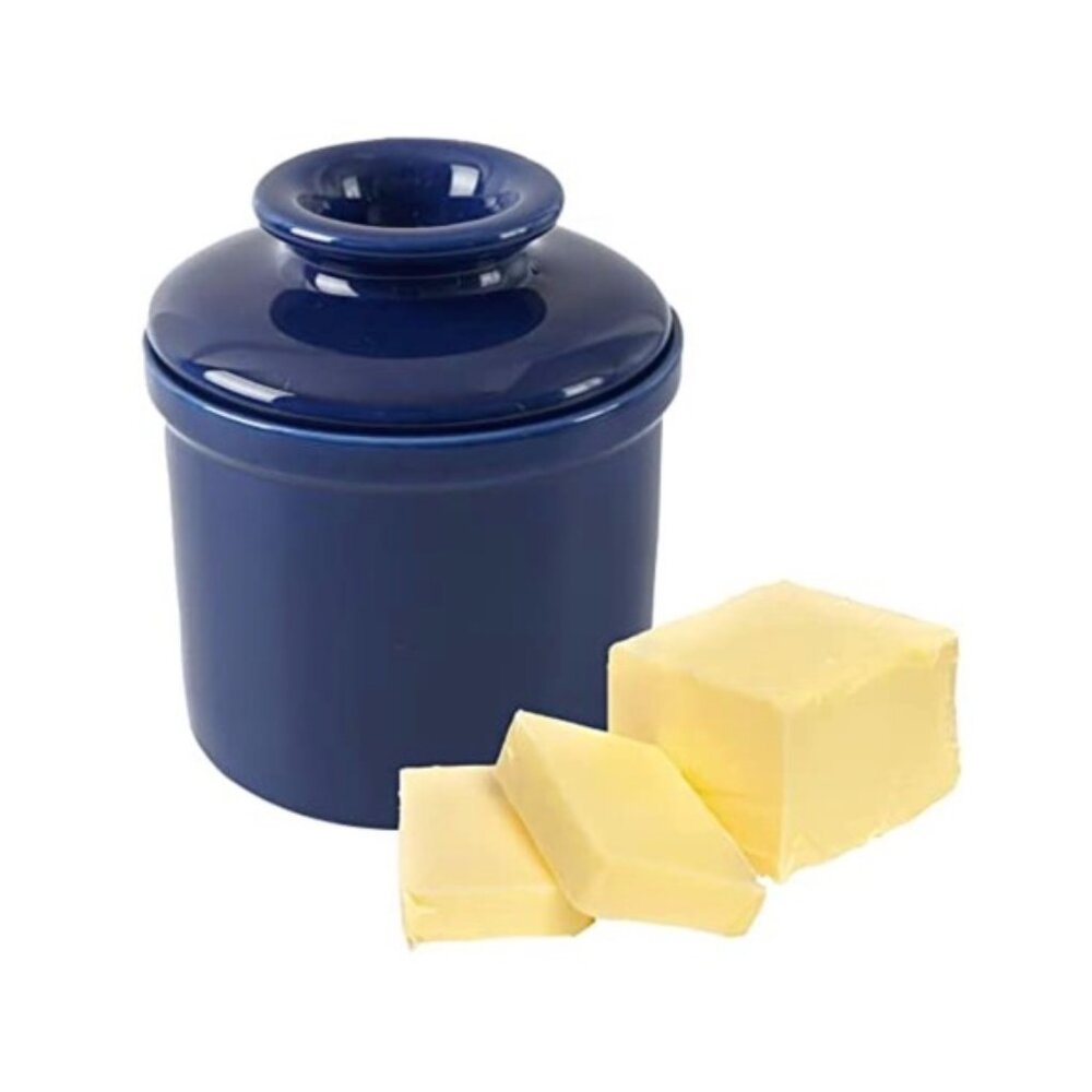 New Radbroke Navy Blue Butter Crock